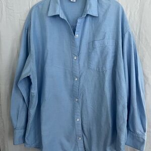 Old Navy Light Blue Boyfriend Shirt